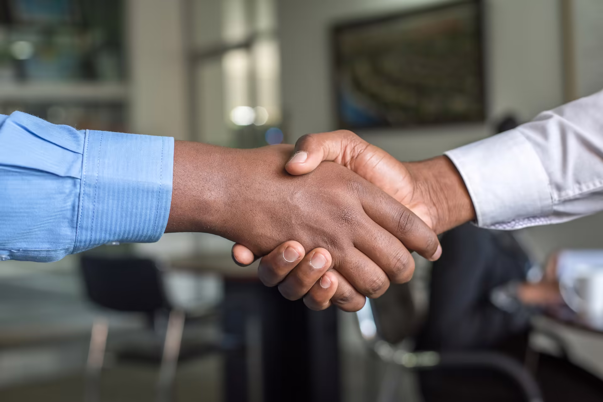 Business partnership and collaboration background
